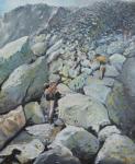 Uphill Fell race, 2013, (oil on canvas)