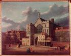 Westminster Hall and New Palace Yard (oil on canvas)