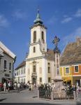 View of the main square and Blagovestenska church (photo)