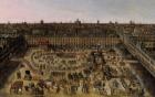The Place Royale and the Carrousel in 1612 (oil on canvas)
