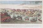 The Siege of Malta, 12th June 1798 (coloured engraving)