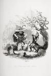 The Goblin and the Sexton, illustration from `The Pickwick Papers' by Charles Dickens (1812-70) published 1837 (litho)