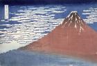 Fine weather with South wind, from 'Fugaku sanjurokkei' (Thirty-Six Views of Mount Fuji) c.1831 (colour woodblock print)