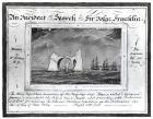 An Incident in the Search for Sir John Franklin, June 4 1854 (graphite and chalk on paper) (b/w photo)