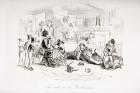 The visit at the Brickmaker's, illustration from 'Bleak House' by Charles Dickens (1812-70) published 1853 (litho)