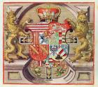 Admiranta Narratio..., Armorial Engraving (page 3), 1585-1588 (colour engraving)