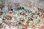 Battle scene, detail from the frescoes in the Hall of Battles (fresco)