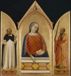 The Virgin Mary with Saints Thomas Aquinas and Paul, c.1335 (tempera and gold leaf on panel)