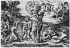 The Judgement of Paris (engraving) (b/w photo)