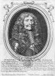 Portrait of Antoine III de Gramont (1604-78) 1665 (engraving) (b/w photo)