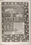 Frontispiece, from 'The Works of Geoffrey Chaucer now newly Imprinted', engraved by William Morris (1834-96) 1896 (woodcut)
