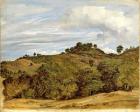 Landscape near Olevano, 1822 (oil on paper on canvas)