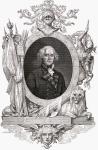 Portrait of Richard, Earl Howe (1726-99) English naval officer (engraving)