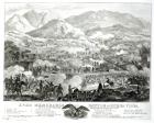 Ever Memorable Battle of Buena Vista, Fought on 22nd & 23rd February 1847, Between General Taylor and Santa Anna (engraving) (b&w photo)
