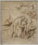Phrosine and Melidore or, The Kiss, c.1848-52 (chalk on card)