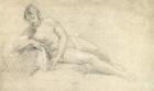 Study of a Female Nude (pencil and chalk on paper)
