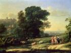 Landscape with Cephalus and Procris Reunited by Diana, 1645 (oil on canvas)
