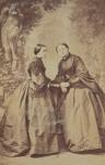 Countess Isabella Dzialynska (nee Czartoryska) and Princess Marie Czartoryska (nee Grocholskich) (b/w photo)
