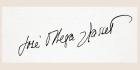 Signature of José Ortega y Gasset (pen & ink on paper)