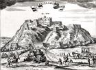 Bietala, fortress of Lama the Great, Kingdom of Lhassa,illustration from 'La Chine illustree' by Athanasius Kircher (1602-80) Amsterdam,1670 (engraving) (b/w photo)