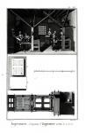 Interior of a Printing Works and Plan of a Press, plate from 'Encyclopedia' by Denis Diderot (1713-84) (engraving) (b/w photo)