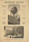 Broadside announcing a captive balloon ascension during the Paris Exposition of 1867 (engraving)
