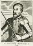 Portrait of Hernando de Soto (c.1496-1542) from 'The Narrative and Critical History of America', edited by Justin Winsor, London, 1886 (engraving)