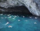 People Swimming in Mediterranean