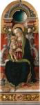 Madonna and Child Enthroned with Donor, 1470 (tempera on poplar panel)