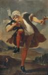The Good Bottle, wine merchant's sign (oil on canvas)