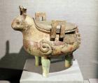 Sacrificial 'hsi-ting' animal figure, from Shucheng, Anhui, Chou Dynasty, 7th-6th century BC (bronze)