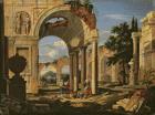Landscape with Ruins, 1673 (oil on canvas)