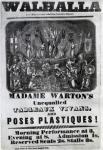 Handbill advertising 'Madame Warton's Unequalled Tableaux Vivans and Poses Plastiques', c.1847 (litho)