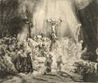 The Three Crosses, 1653 (etching)