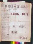 Front page of the first issue of 'The Indian Opinion', June 4th, 1903 (newsprint)