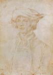 Portrait of Lucas van Leyden (1494-1533), Dutch painter and engraver, 1521 (silverpoint drawing on paper)