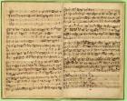 Pages from Score of the 'St. Matthew Passion', 1727 (pen and ink on paper)