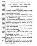 Notices for Chartist Meetings in the 'Midland Counties Illuminator', 15 May 1841 (litho) (b/w photo)