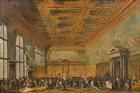 Audience Granted by the Doge of Venice in the College Room of Doge's Palace, c.1766-70 (oil on canvas)