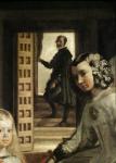 Detail of the background of Las Meninas, or The Family of Philip IV, c.1656 (oil on canvas) (detail of 405)