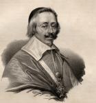 Portrait of Armand Jean du Plessis, Cardinal and Duke of Richelieu (1585-1642) (engraving)