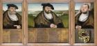 Electors of Saxony: Friedrich the Wise (1482-1556) Johann the Steadfast (1468-1532) and Johann Friedrich the Magnanimous (1503-54) 1532 (oil on panel)