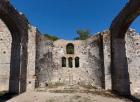 Albania. Butrint or Buthrotum archeological site; a UNESCO World Heritage Site. The Great Basilica. Interior. (photo)
