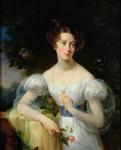 Portrait of Hortense Ballu, future Madame Alphonse Jacob-Desmalter, c.1832-37 (oil on canvas)