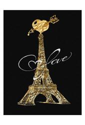 Parisian Golden Love | Obraz na stenu