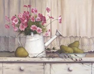 Pink Flowers And Pears | Obraz na stenu