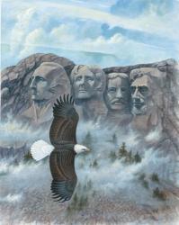 Eagle - Mount Rushmore | Obraz na stenu