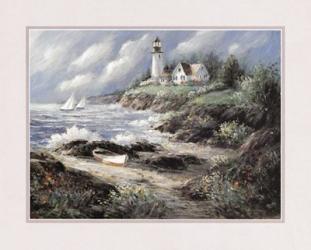 Lighthouse and Boat | Obraz na stenu