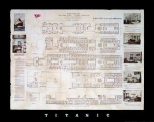 Titanic Deck Plan | Obraz na stenu