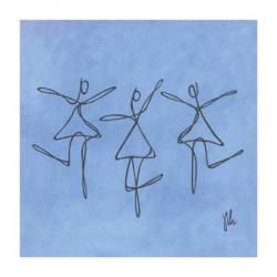 Peace - Blue Dancers | Obraz na stenu